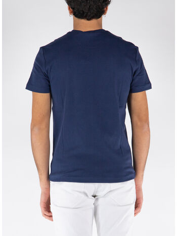 T-SHIRT CON LOGO RICAMATO, REFINED NAVY, small