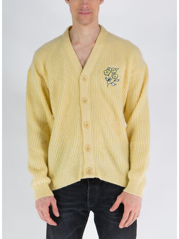 MAGLIONE LE CARDIGN MOHAIR, LYL LIGHT YELLOW, small