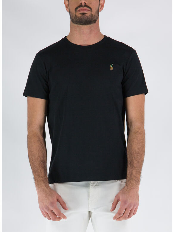 T-SHIRT CON LOGO, POLO BLACK, medium