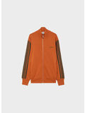 FELPA FULL ZIP 70'S CON LOGO RICAMATO, 24KO RUST, thumb