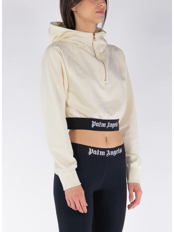 FELPA HOODIE  LOGO TAPE ZIPPED, , small