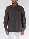 POLO LONGSLEEVE HEAVY JERSEY, C0073 WASHED BLACK, thumb