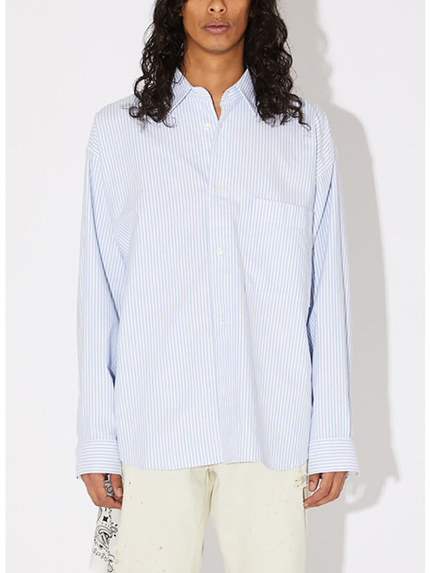 CAMICIA OXFORD A RIGHE, , large