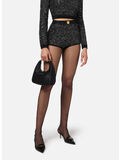 SHORTS CON FILO PAILLETTES, X16 NERO/SILVER, thumb