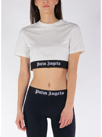 T-SHIRT CROP  LOGO TAPE, , small