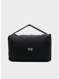 BORSA A SPALLA CON LOGO, BLACK, thumb