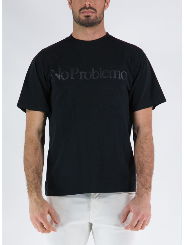 T-SHIRT NO PROBLEMO  SS TEE, BLK BLACK, large