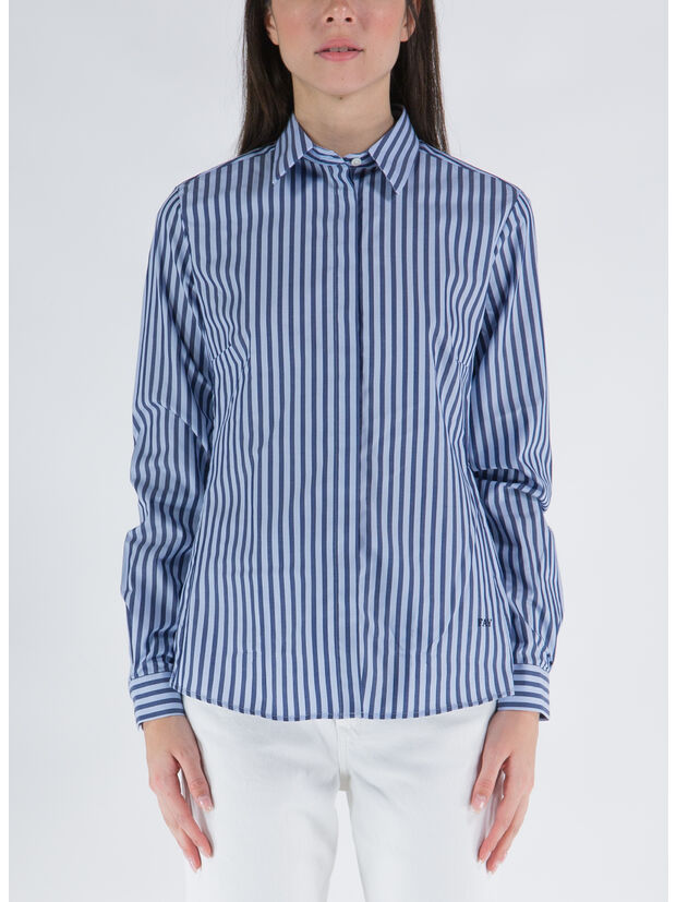 FAY CAMICIA SLIM BASIC Azzurro Bianco Donna Selecteur