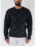 MAGLIONE TEVIN MONOGRAM, BLACK, thumb