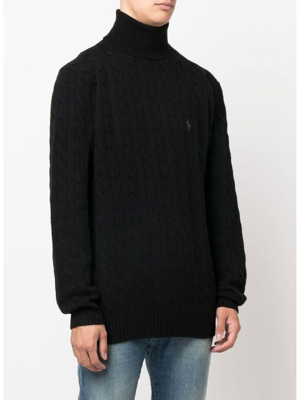 MAGLIONE DOLCEVITA TURTLE NECK, POLO BLACK, medium