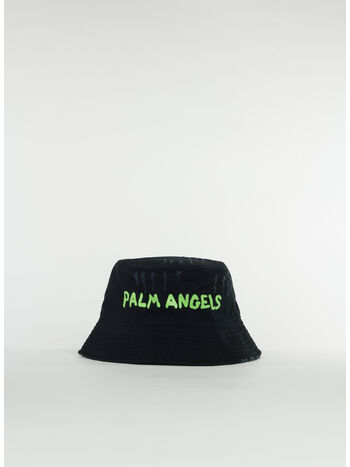 CAPPELLO DA PESCATORE CON LOGO, 1070 BLACK GREEN FLUO, small