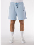 SHORT CON LOGO RICAMATO UNISEX, SKY, thumb