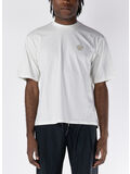 T-SHIRT GIROCOLLO CON STAMPA, 013 CREMA, thumb