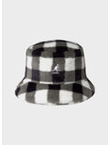 CAPPELLO FAUX FUR BUCKET UNISEX, BC020 BLACK CHECK, thumb