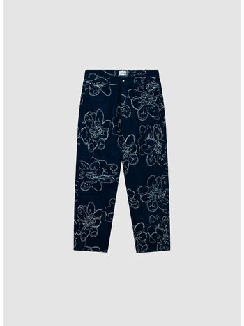 JEANS FLOWER STITCH ALL-OVER, , small