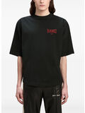 T-SHIRT COLLEGE, 1026 BLACK/DARK RED, thumb