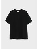 T-SHIRT LOGO TONO SU TONO UNISEX, 12OK HEAVY CO BLACK, thumb