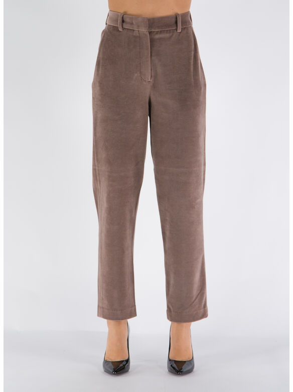 PANTALONE CARROT VELOUR, 056 ANTICO, medium