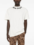 T-SHIRT NECK LOGO, 0310 OFF WHITE/BLACK, thumb