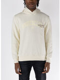 FELPA HOODIE CON STAMPA GRAFICA, LATTE, thumb