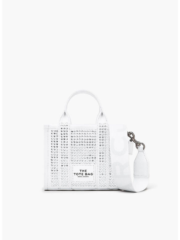 BORSA TOTE THE CRYSTAL CANVAS, 103 WHITE CRYSTAL, medium