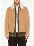 GIACCA CAMEL FAUX FUR, CAMEL, thumb