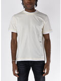 T-SHIRT DOUBLE CREWNECK, LATTE/BIANCO, thumb