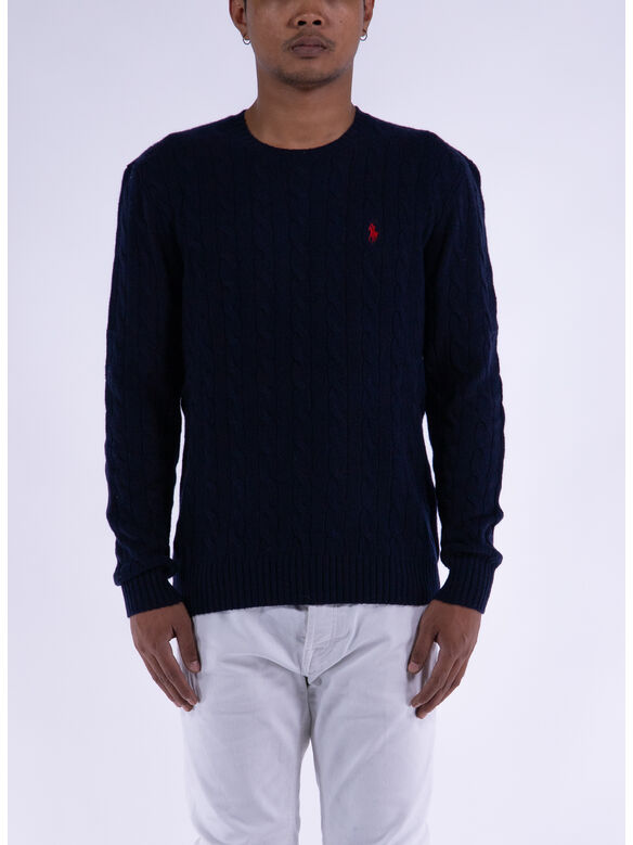 MAGLIONE GIROCOLLO, HUNTER NAVY, medium