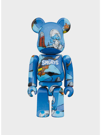 BEARBRICK 100% + 400% THE SMURFS THE ASTROSMURF, SMURF, small