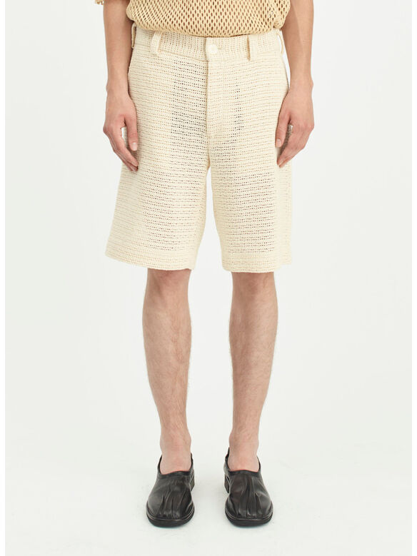 SHORTS CORMAC KNITTED, DATURA WHITE, medium