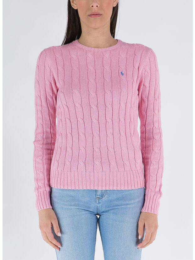 MAGLIONE GIROCOLLO, CARMEL PINK, large