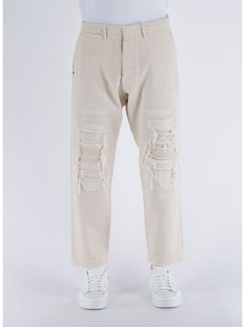 PANTALONE DSMR CHINO DESTROYED, T22 OFF-WHITE, small