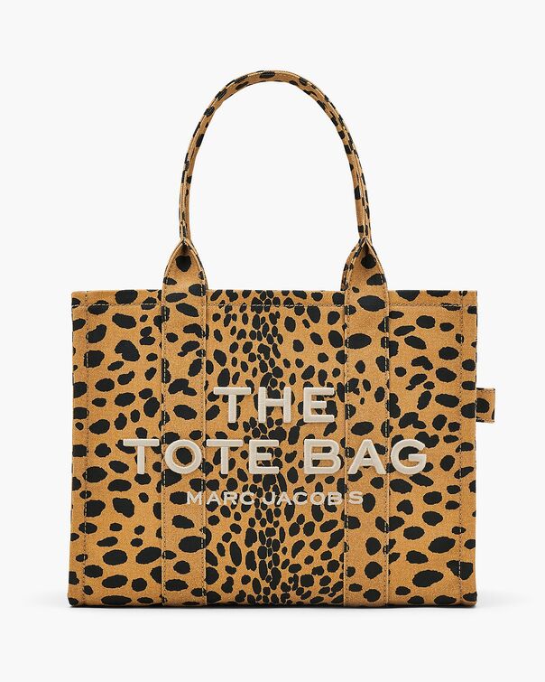 BORSA THE CHEETAH CANVAS LARGE TOTE, 002 BLACK MULTI, large