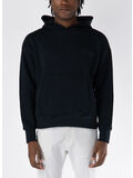 FELPA HOODIE CON LOGO RICAMATO, GW009  CHAOS BLACK , thumb