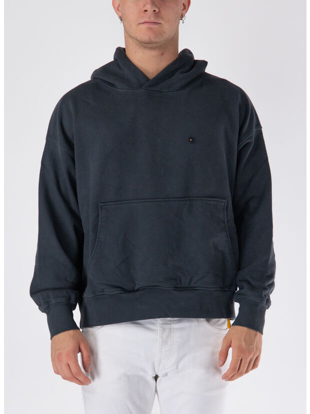 FELPA HOODIE CON STAMPA, , large